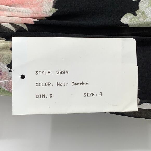 NEW! Dessy Collection Size 4 Floral Maxi Dress w/ Front Slit $273 msrp J3-11 - Picture 10 of 11